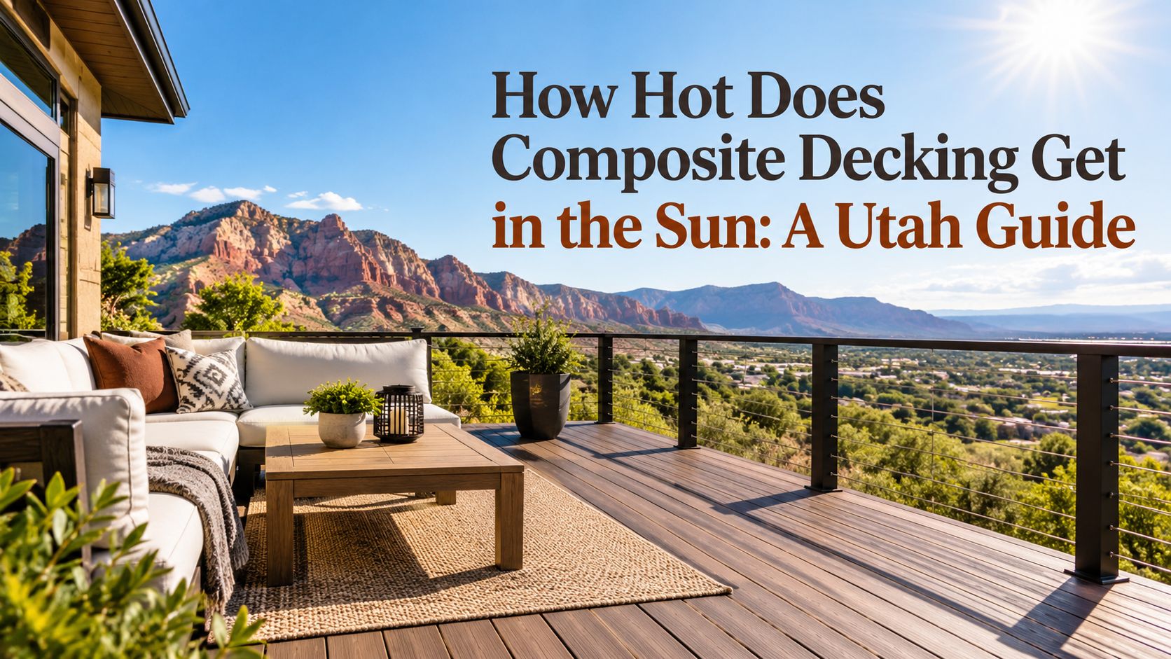 How Hot Does Composite Decking Get in the Sun: A Utah Guide