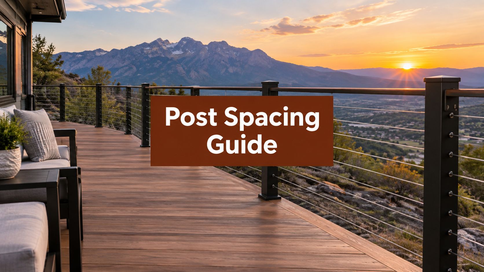 Cable Railing Post Spacing: Utah Layout Guide article image