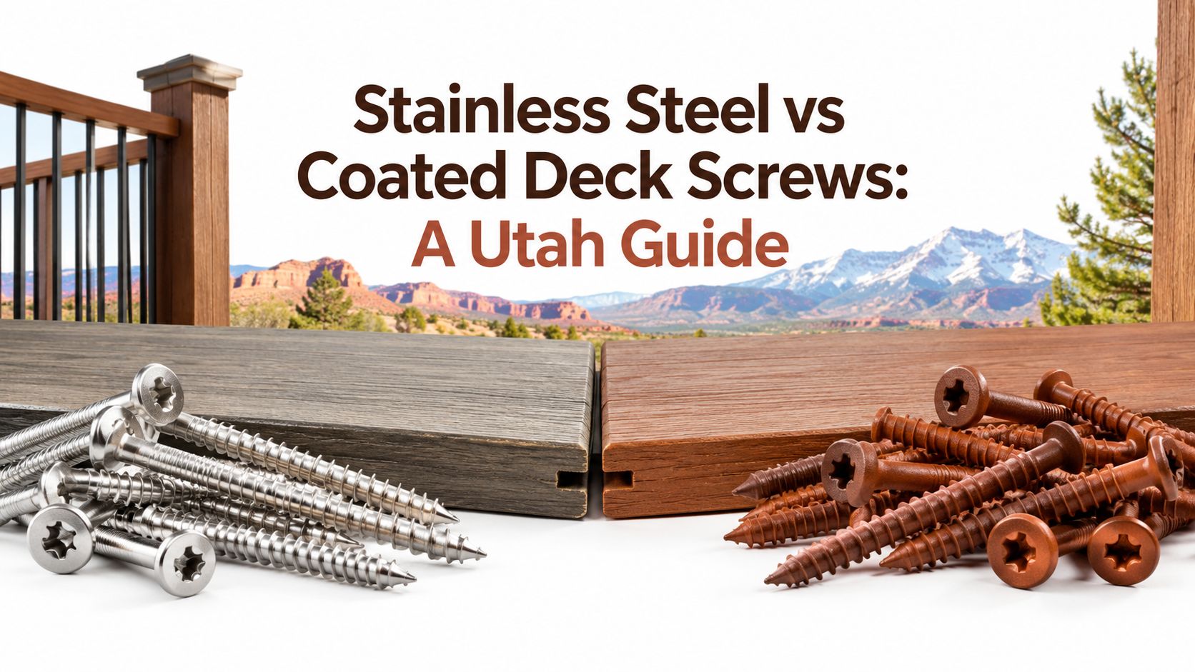 Stainless Steel vs Coated Deck Screws: A Utah Guide article image