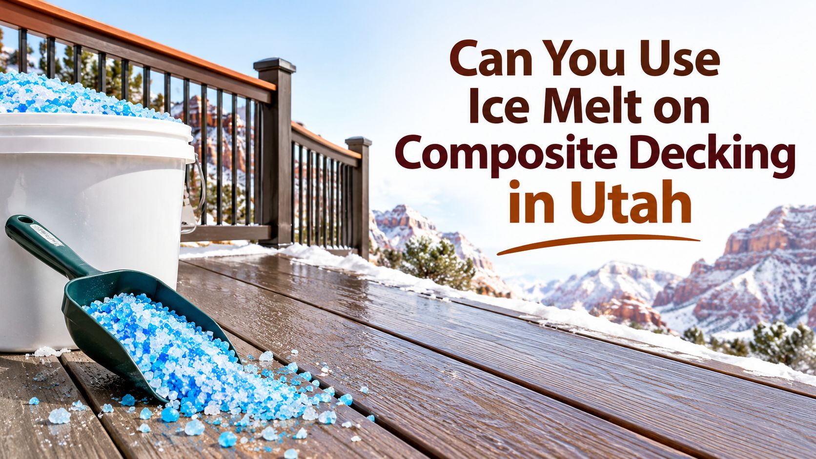 Can You Use Ice Melt on Composite Decking in Utah article image