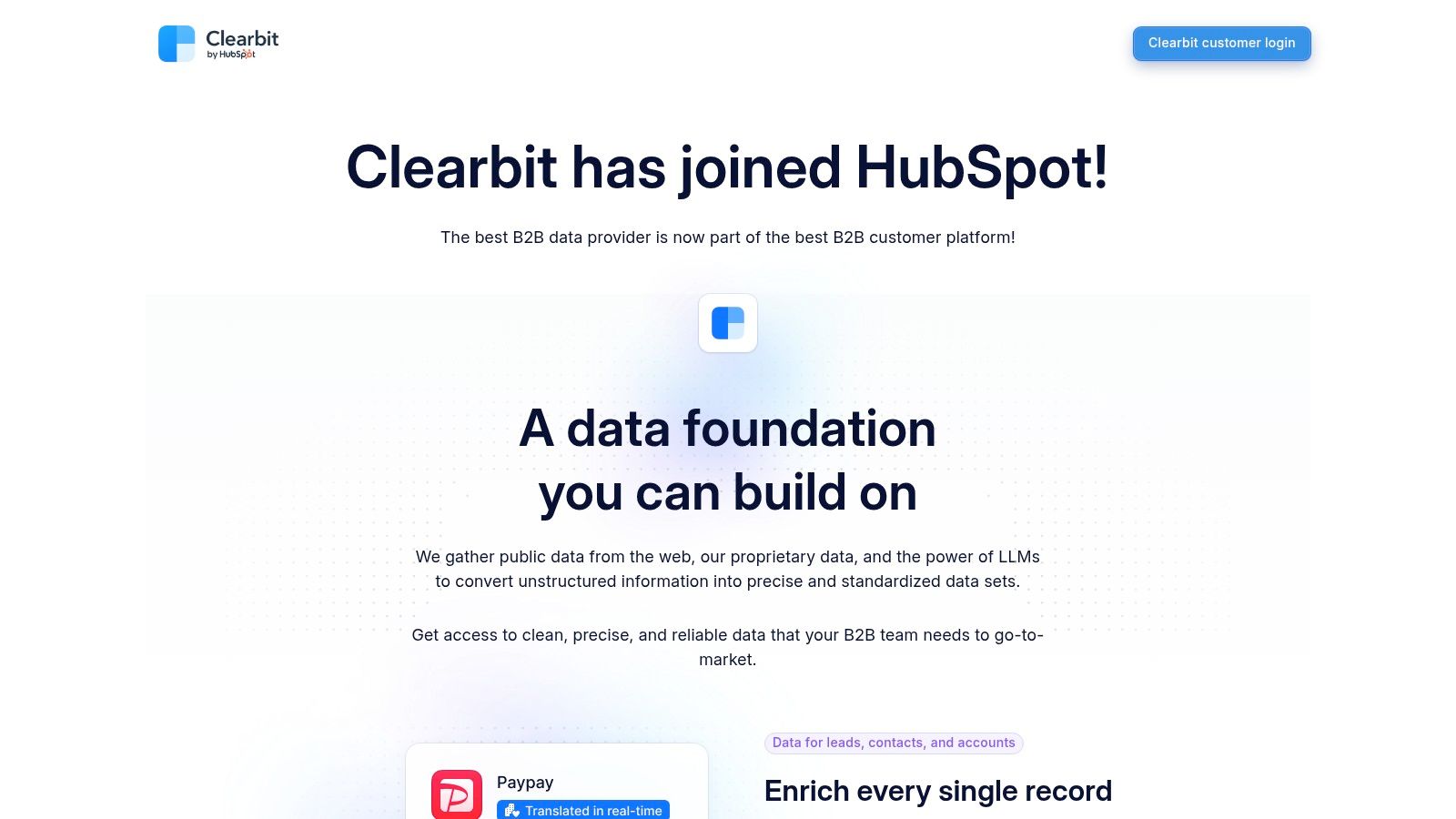 Clearbit by HubSpot