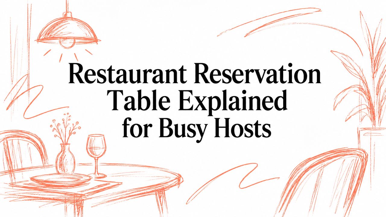 Restaurant Reservation Table Explained for Busy Hosts