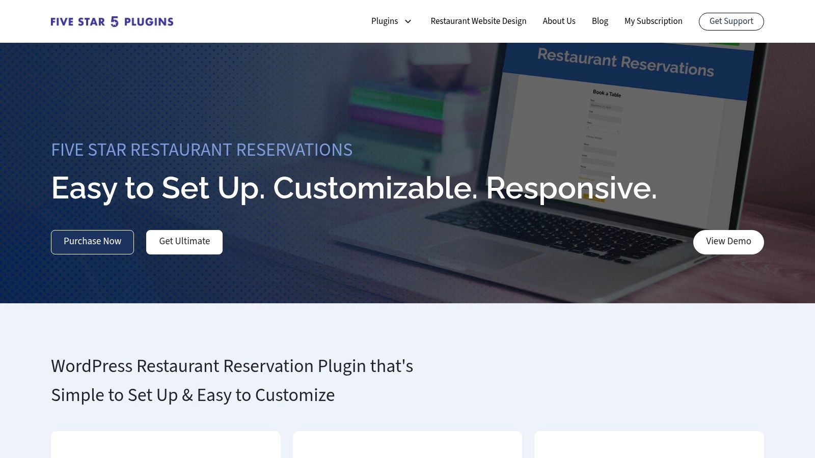 Five Star Restaurant Reservations (Five Star Plugins)
