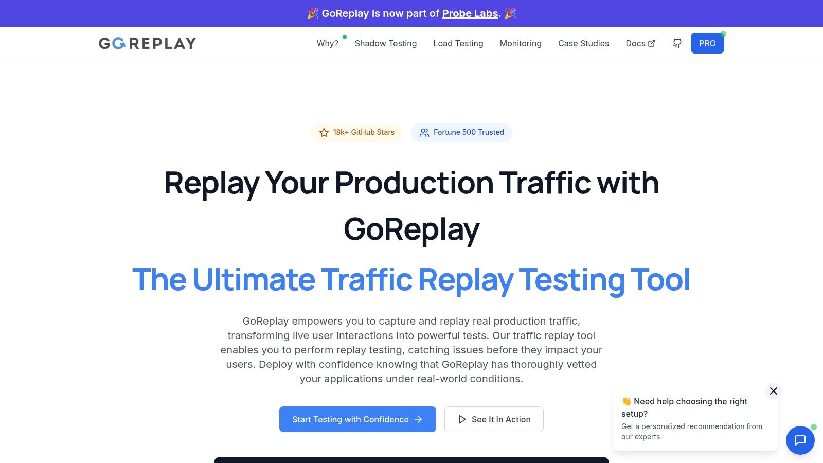 Screenshot from https://goreplay.org