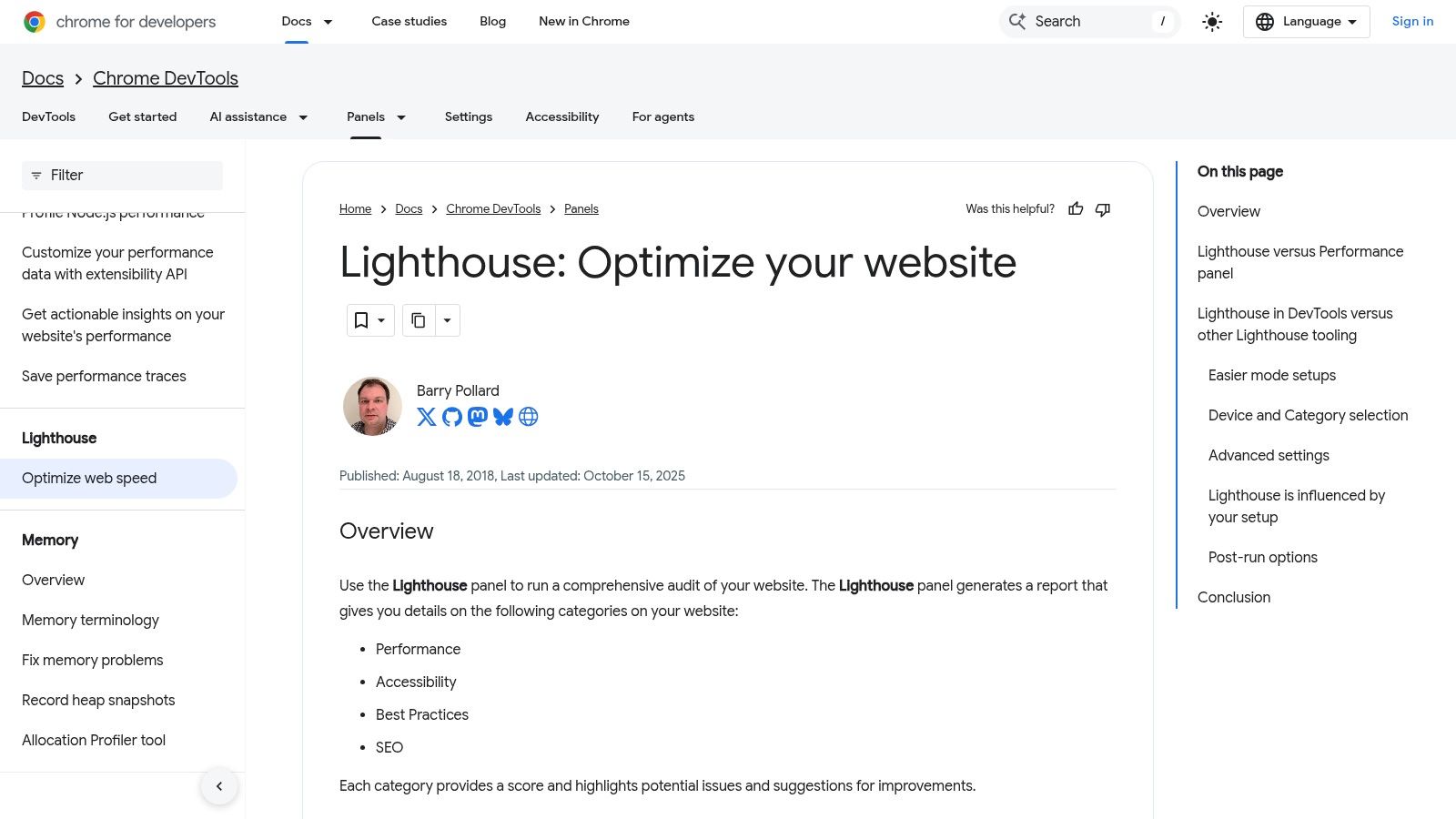 Google Lighthouse