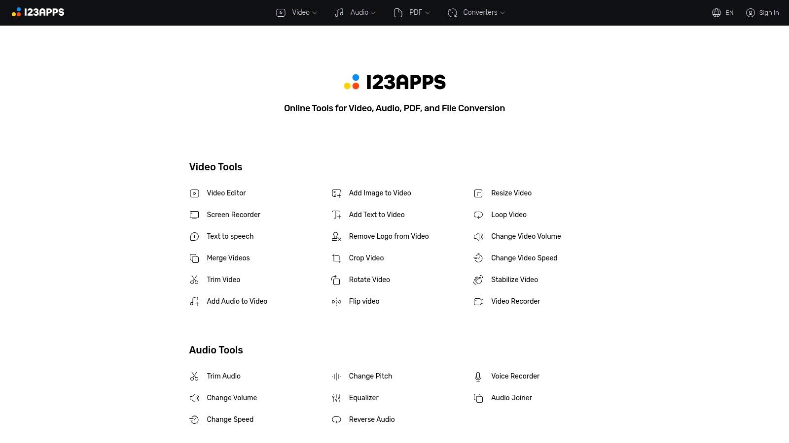 123apps Video Converter