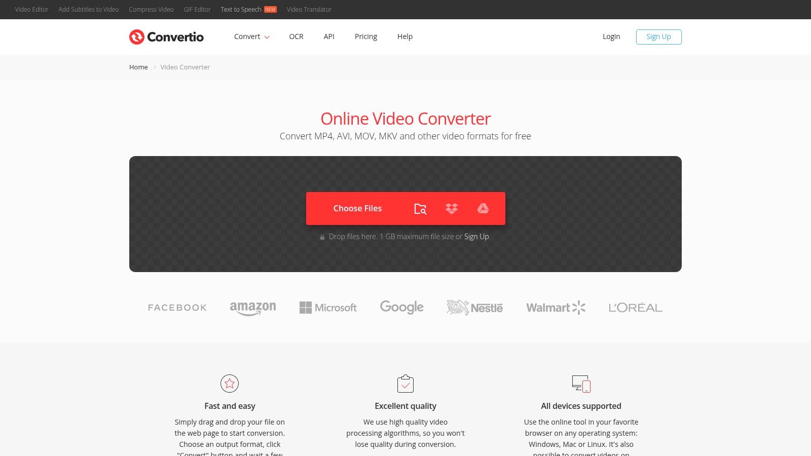 Convertio Video Converter