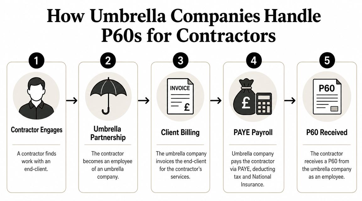 How Umbrella Companies Handle P60s for Contractors