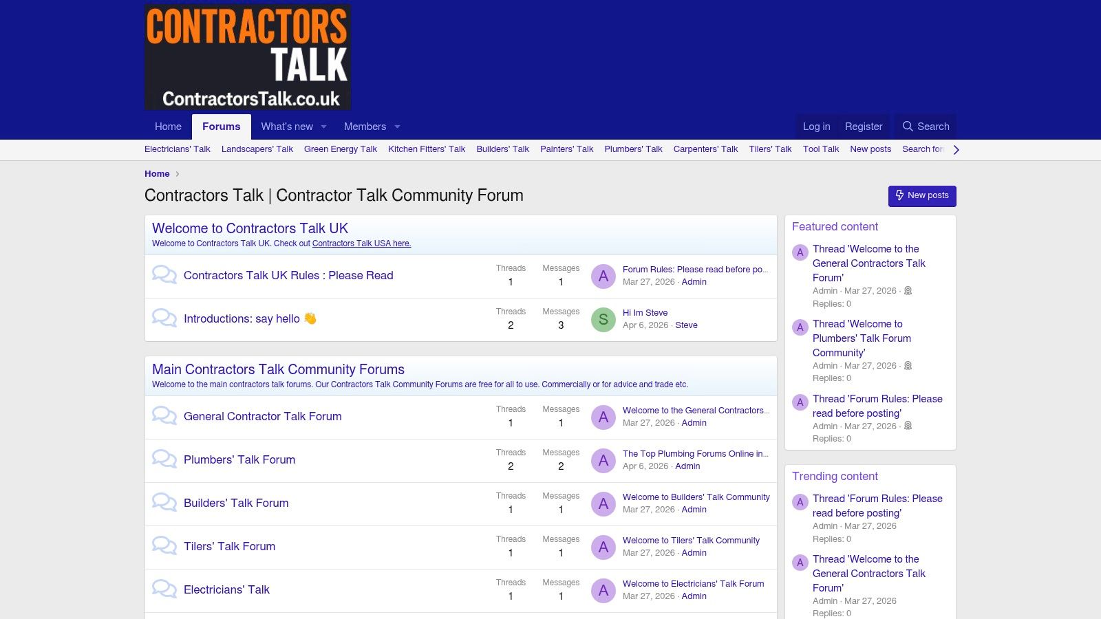 ContractorsTalk.co.uk Community