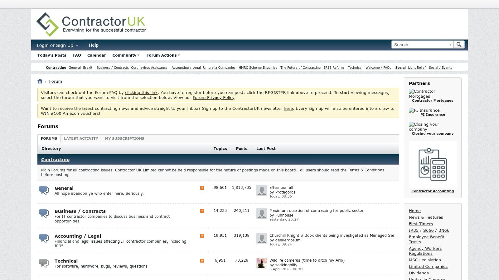 ContractorUK Forum