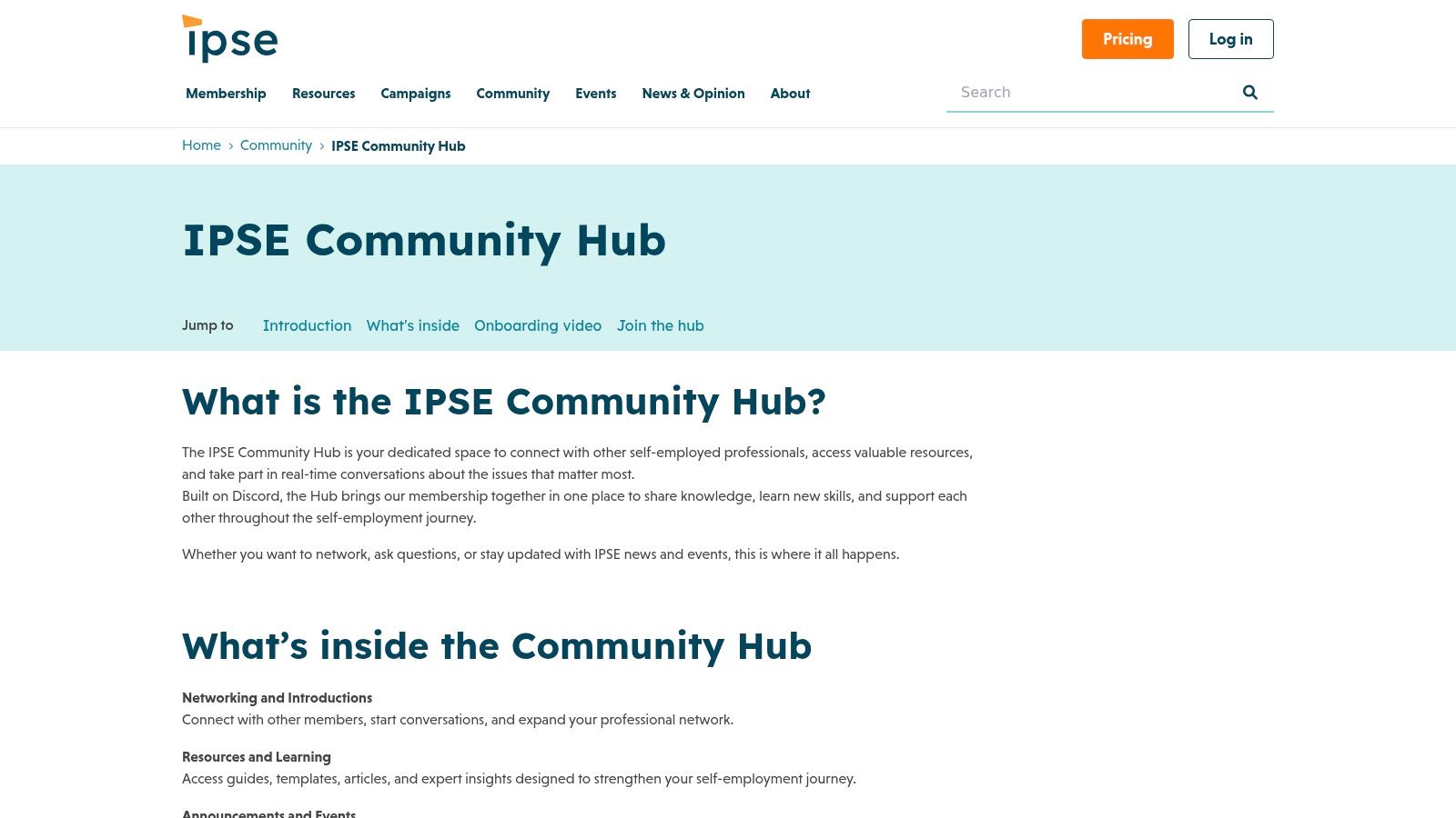 IPSE Community Hub