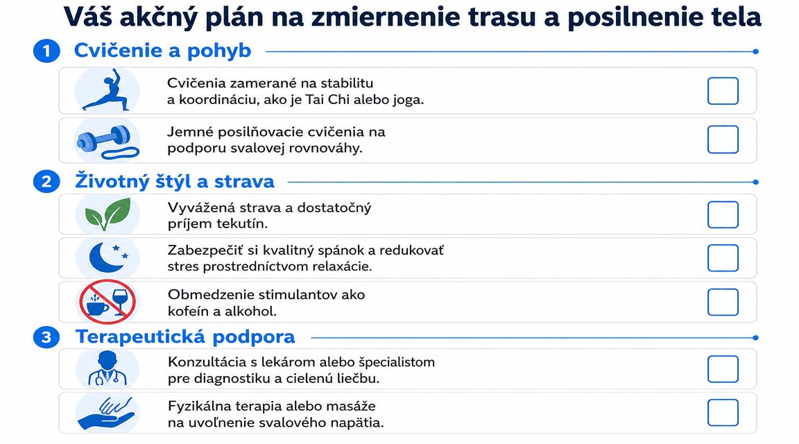 Váš akčný plán na zmiernenie trasu a posilnenie tela