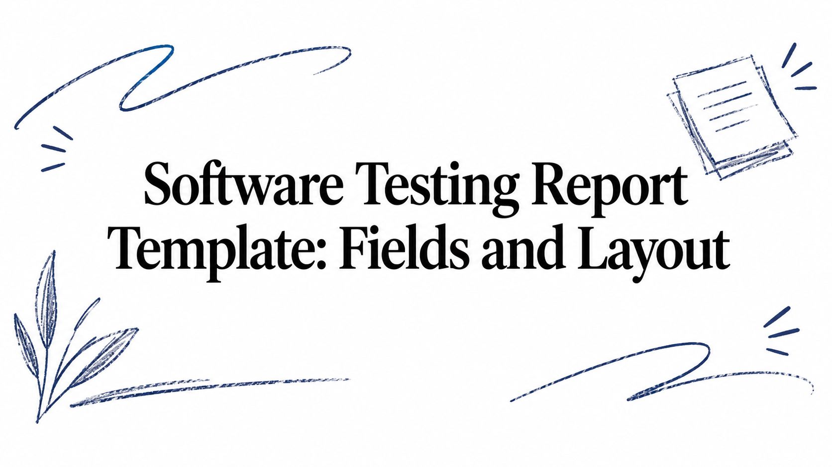 Software Testing Report Template: Fields and Layout
