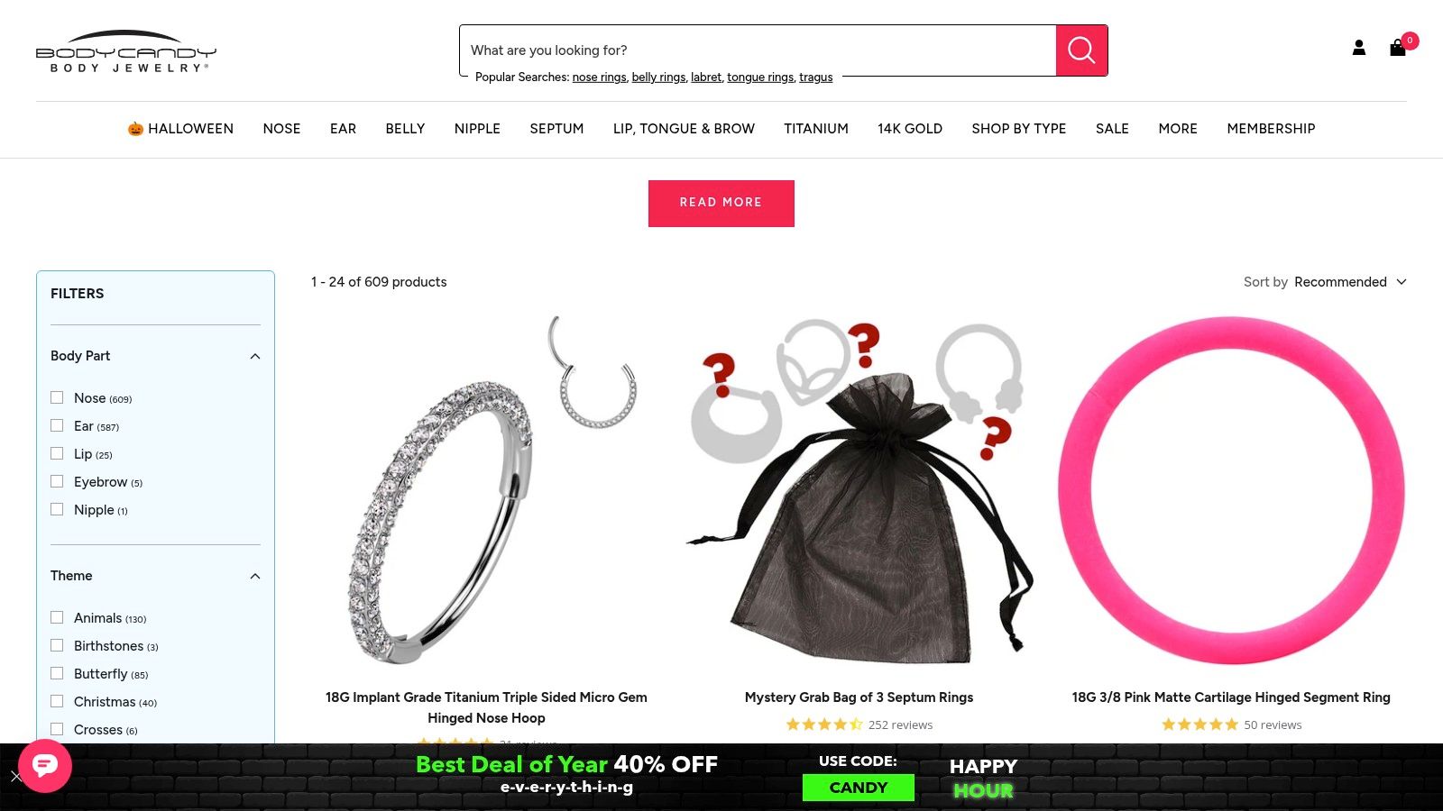 Septum Rings from BodyCandy