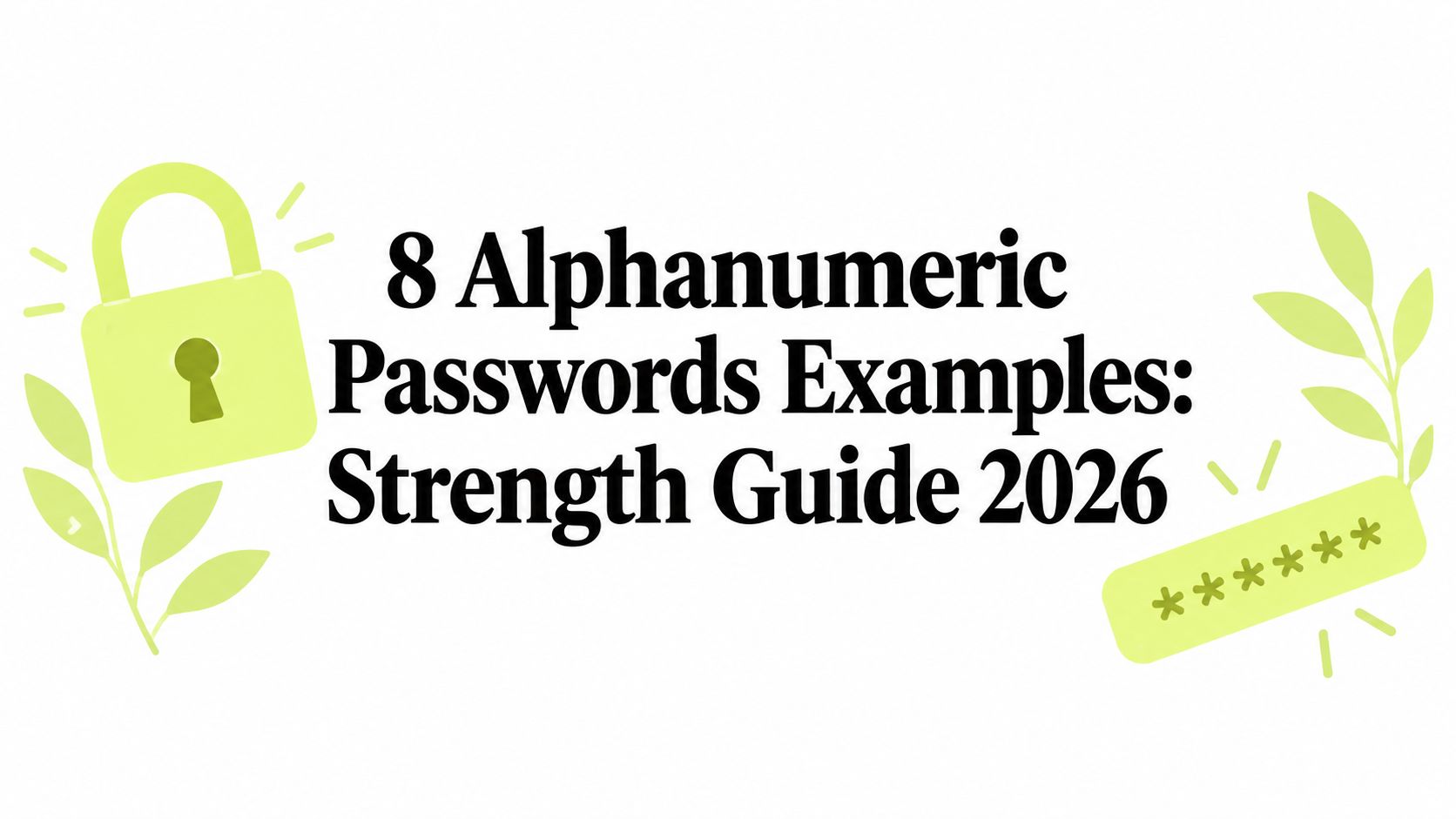 8 Alphanumeric Passwords Examples: Strength Guide 2026