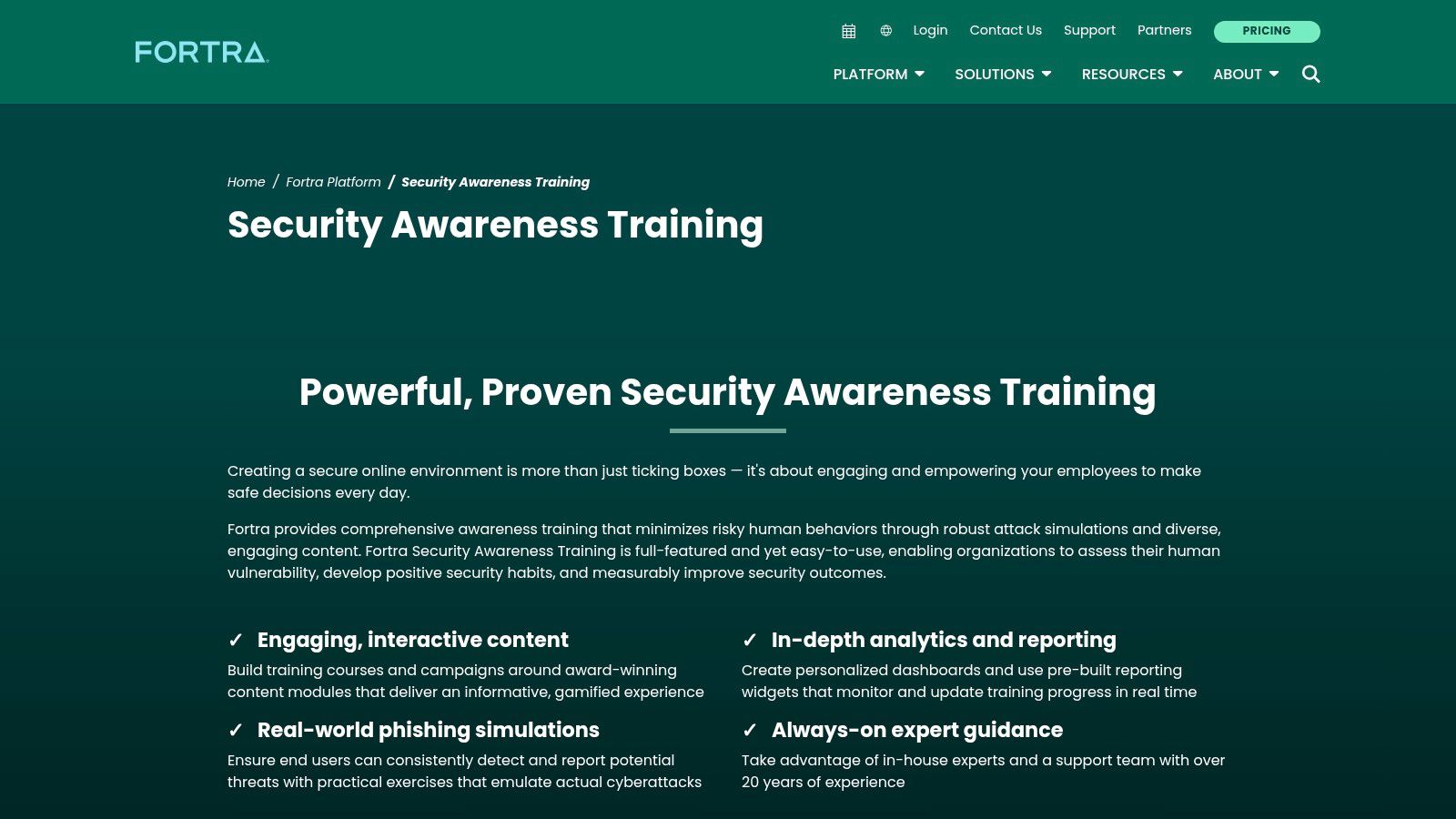 Fortra Security Awareness Training
