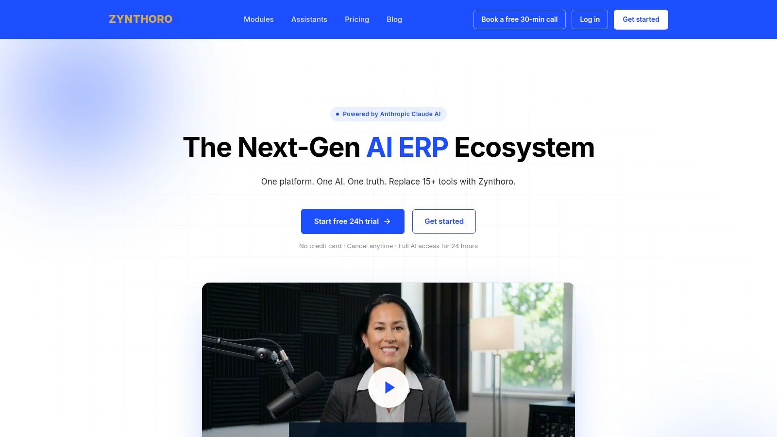 Screenshot from https://www.zynthoro.ai