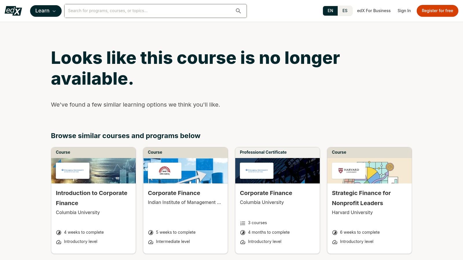 MITx MicroMasters in Finance (edX)