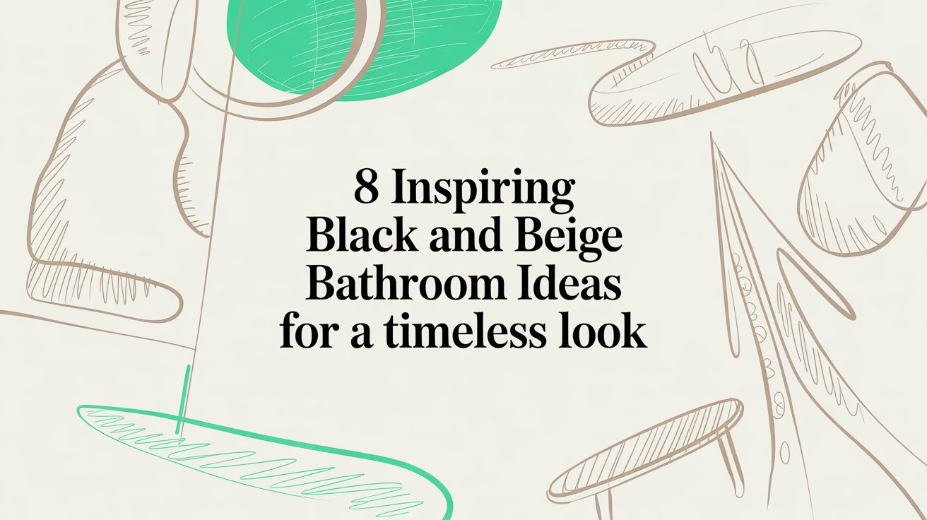 8 Inspiring Black and Beige Bathroom Ideas for a Timeless Look