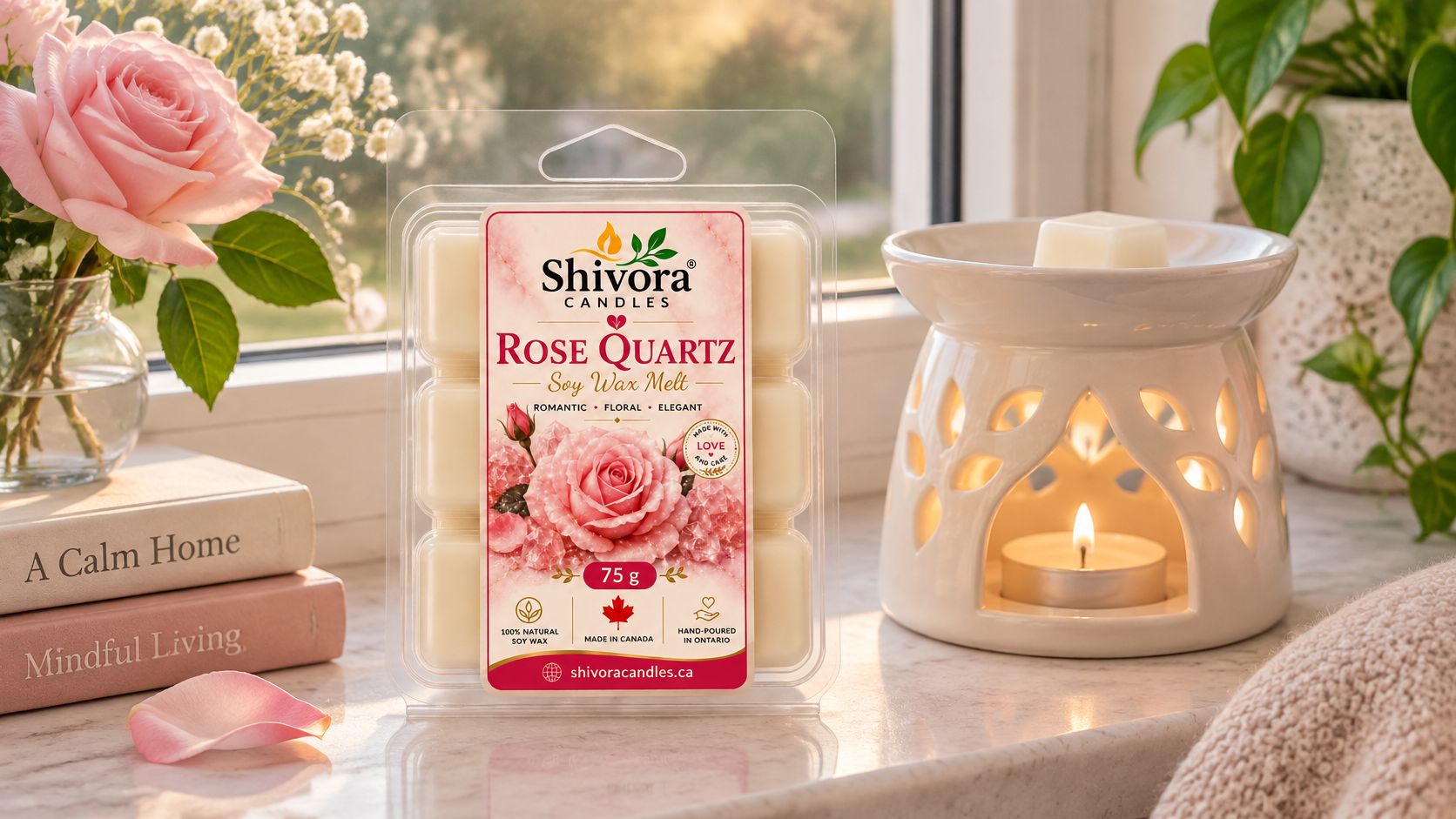 Rose Quartz Soy Wax Melt Canada – 75g
