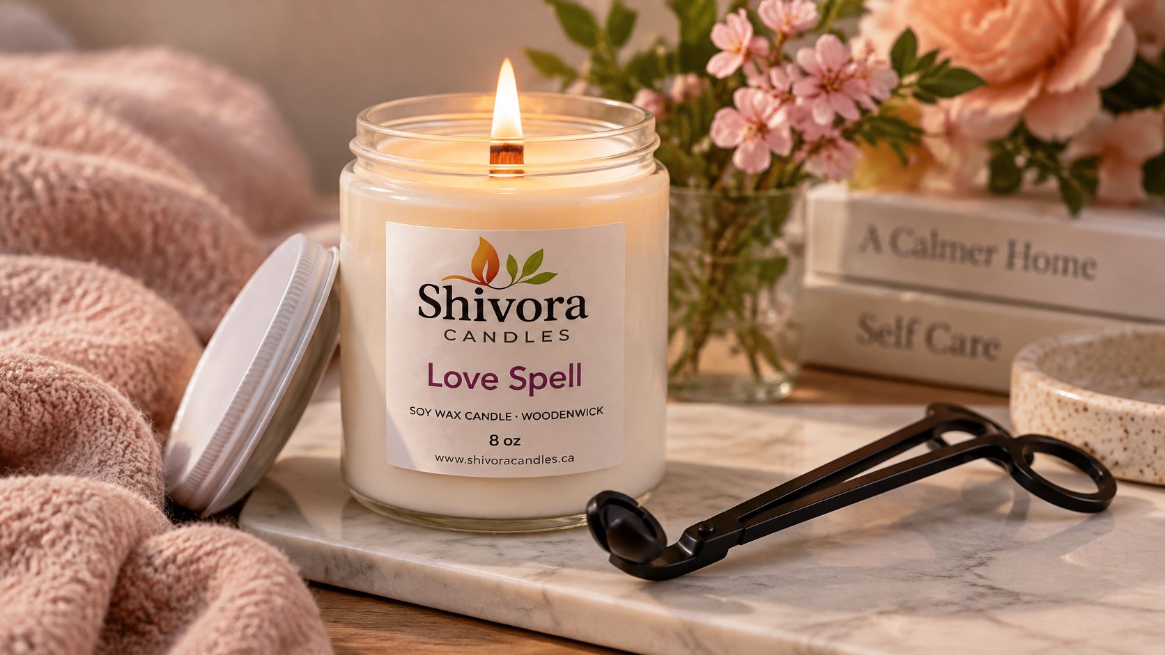 Love Spell Soy Candle Canada – 8 oz Wood Wick