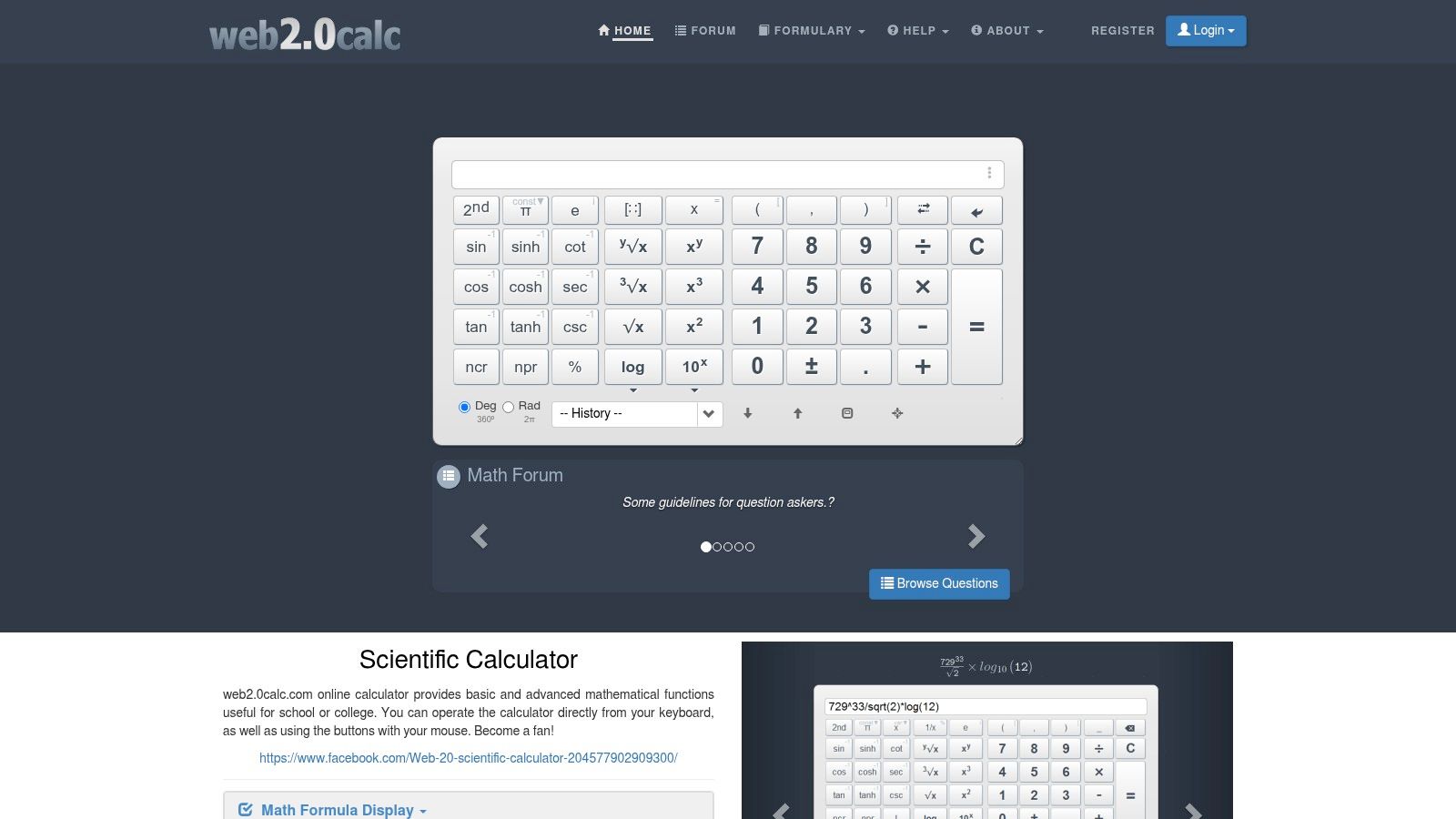 Web2.0calc