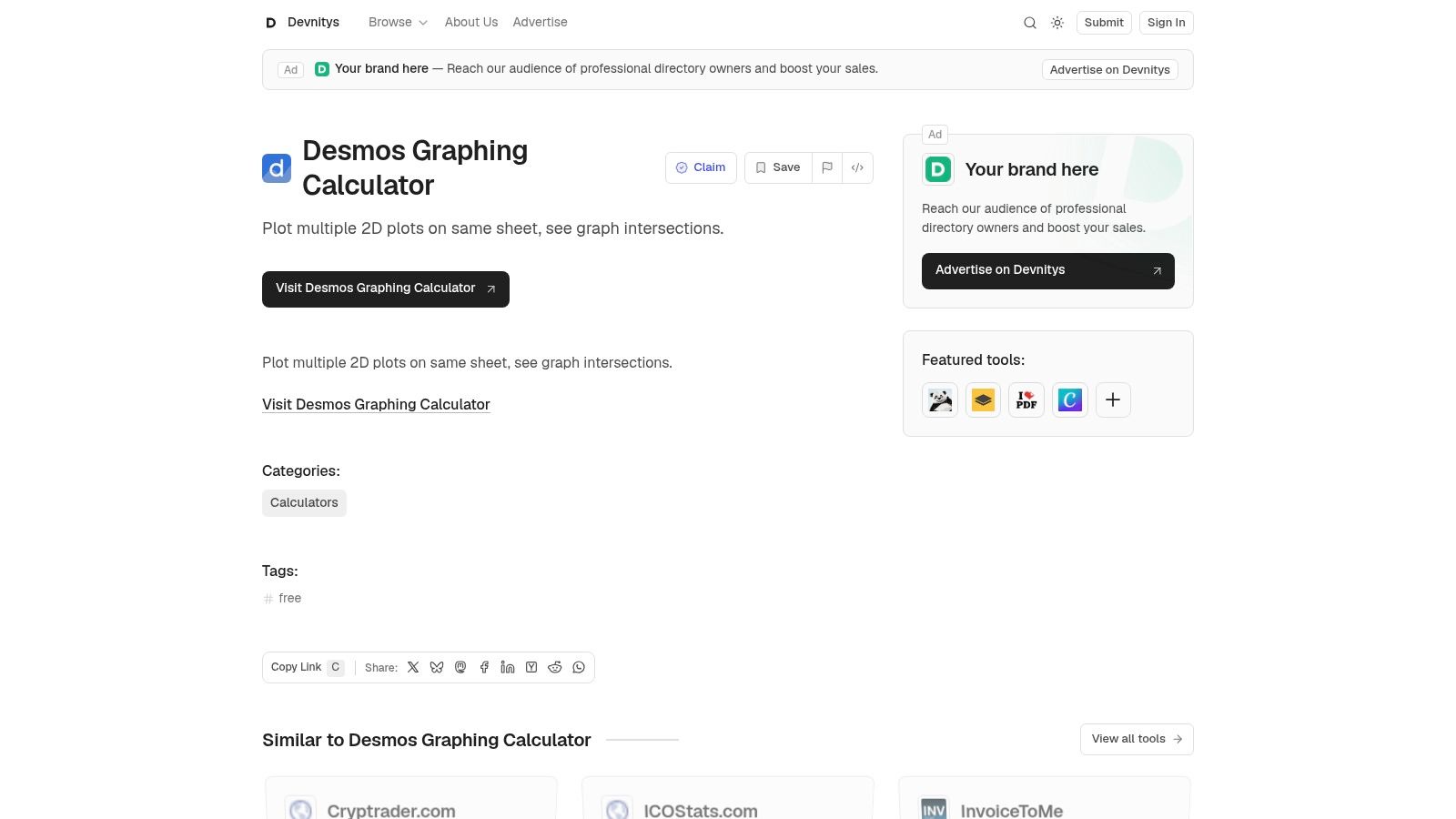 Desmos Graphing Calculator by Devnitys