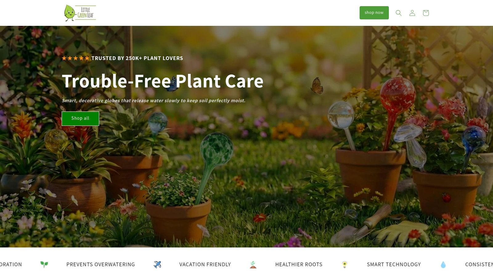 Screenshot from https://www.littlegreenleaf.co