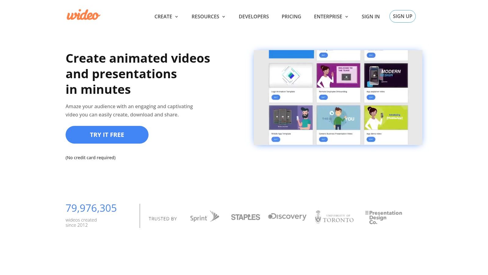 Screenshot from https://wideo.co