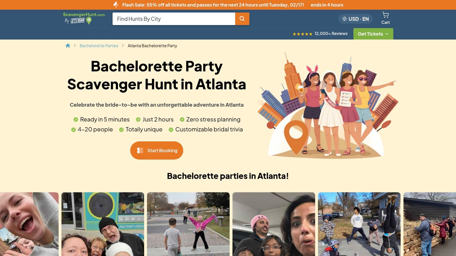 ScavengerHunt.com – Atlanta Bachelorette Party Scavenger Hunt
