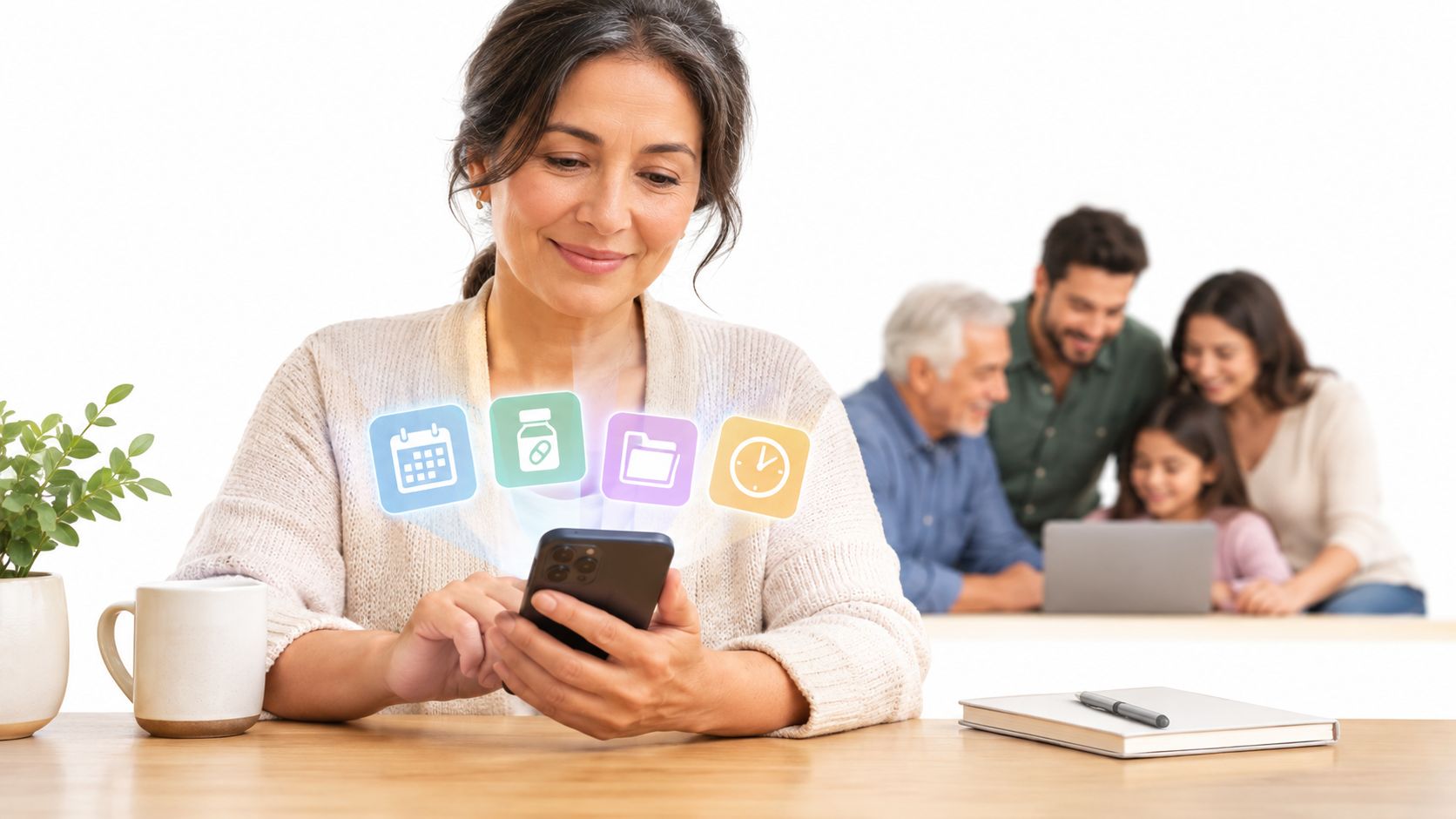 Illustration: Family organisation apps: a guide for caregivers