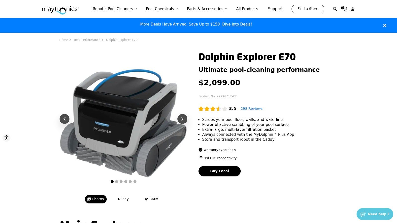 Maytronics Dolphin Explorer E70