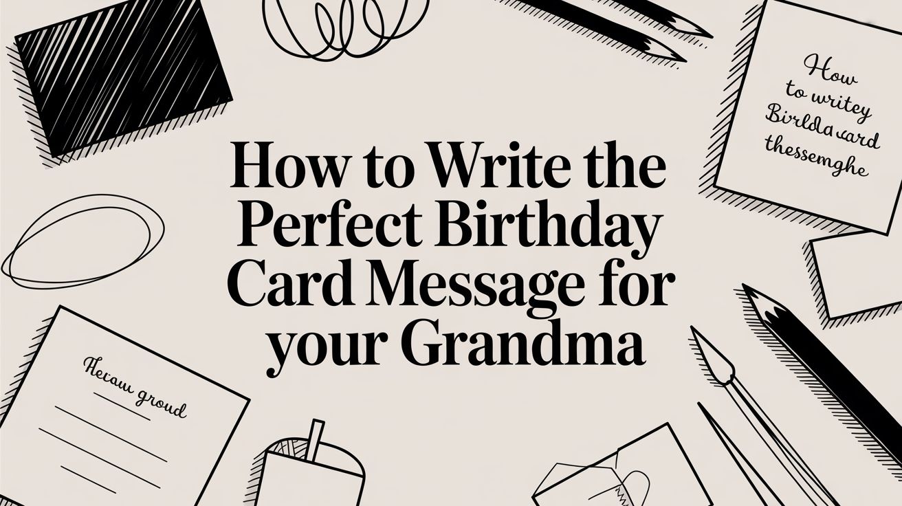 How to Write the Perfect Birthday Card Message for Your Grandma