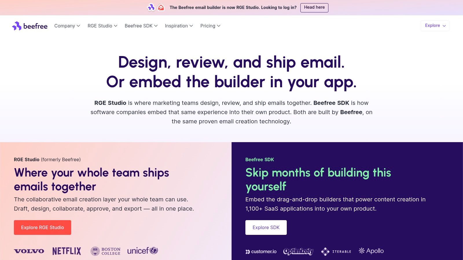Beefree, Email templates