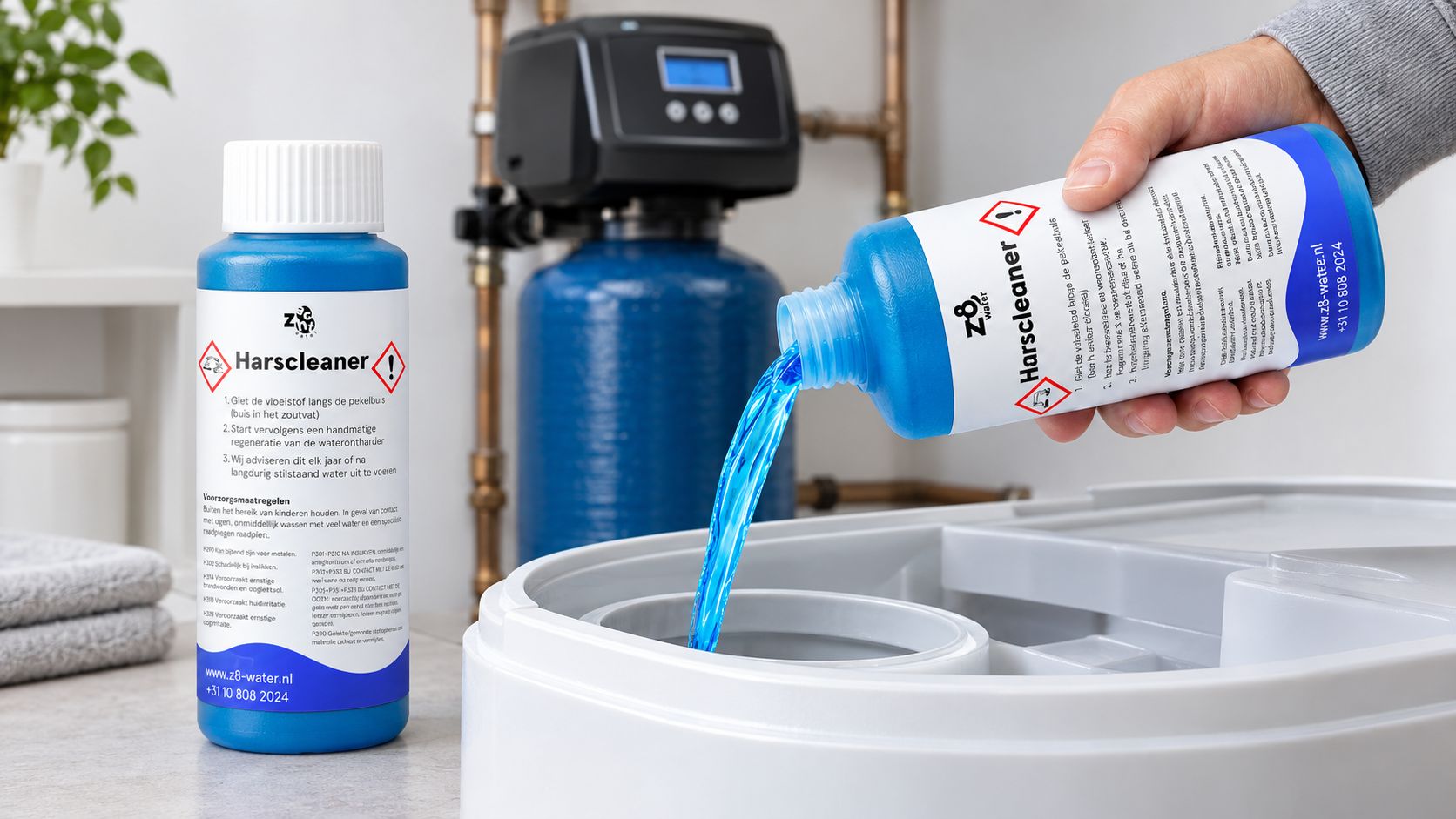 Harscleaner voor waterontharder