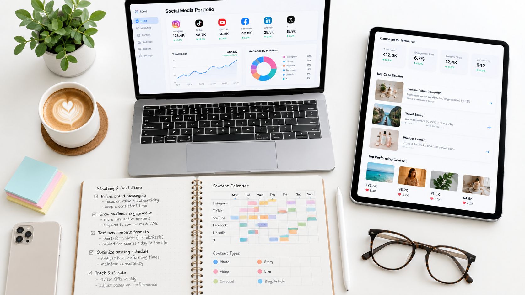 7 Social Media Manager Portfolio Examples