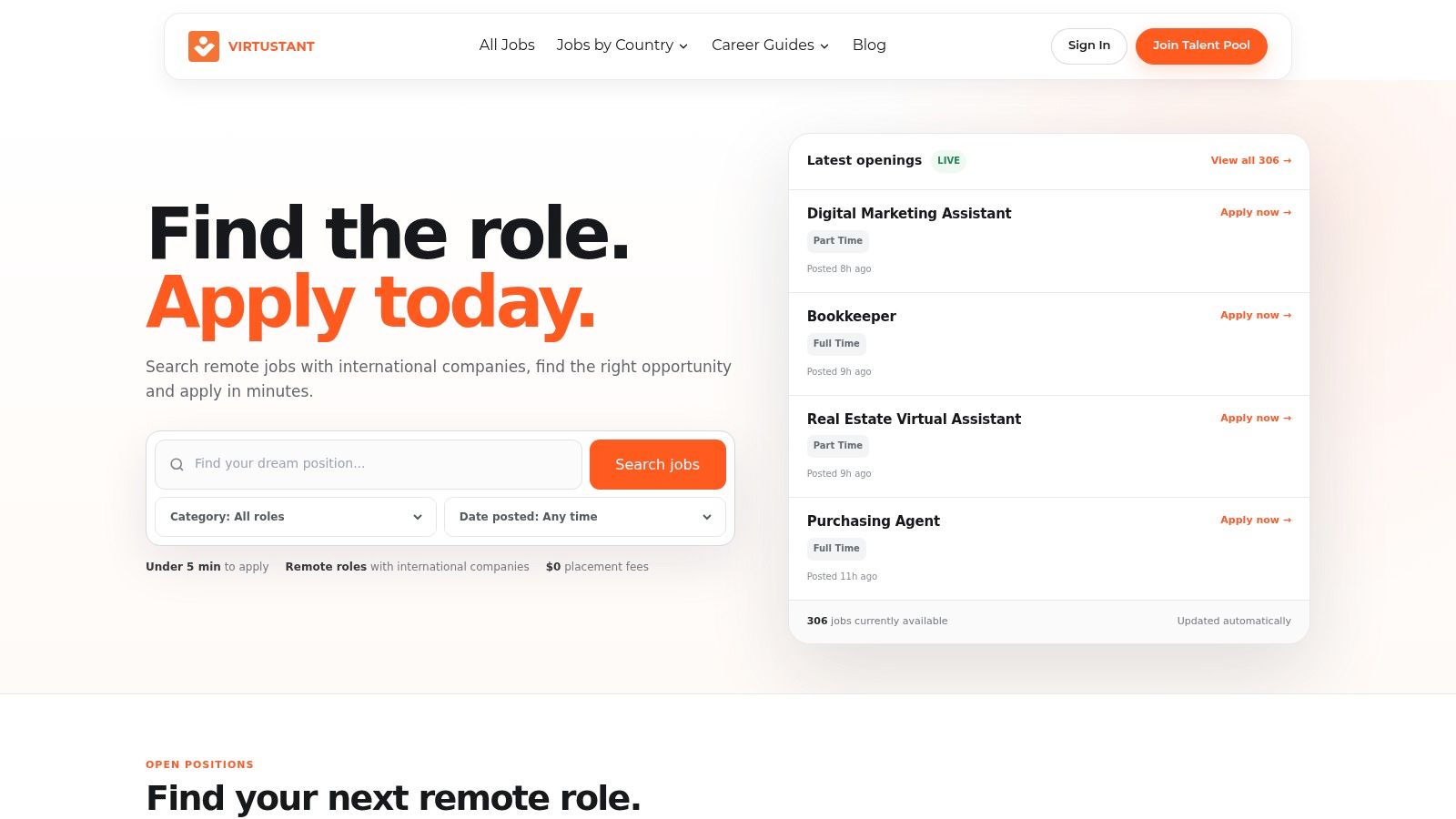 Virtustant Jobs
