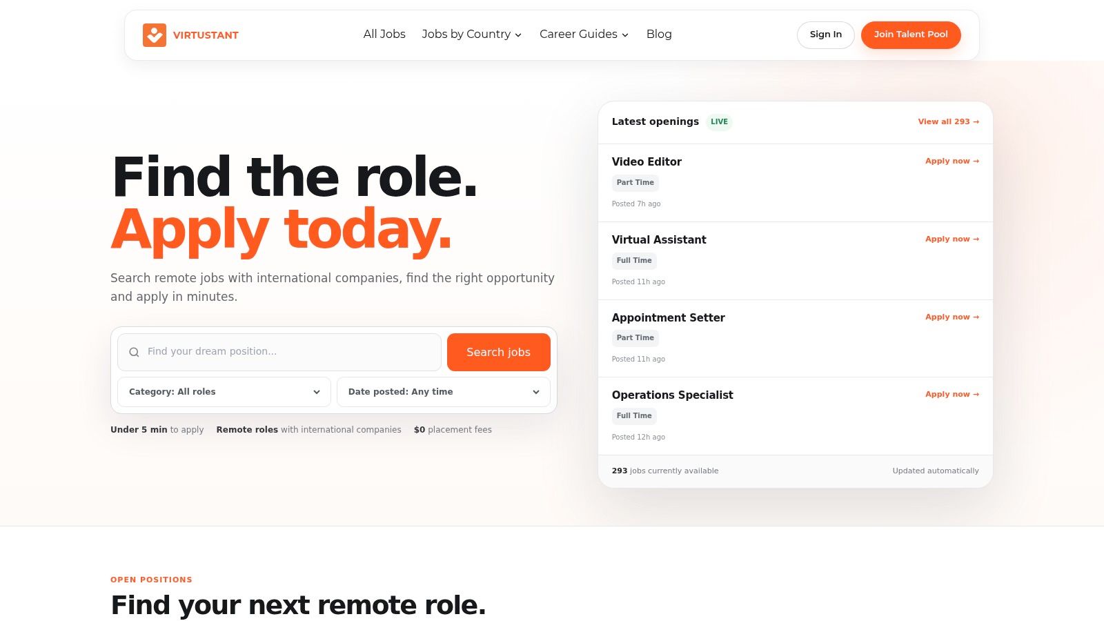 Screenshot from https://jobs.virtustant.com