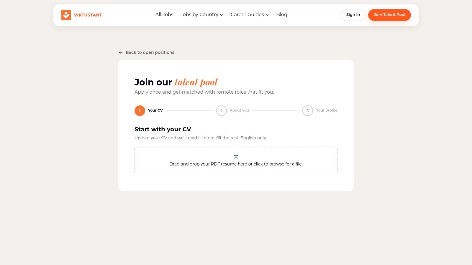 Screenshot from https://jobs.virtustant.com/talent