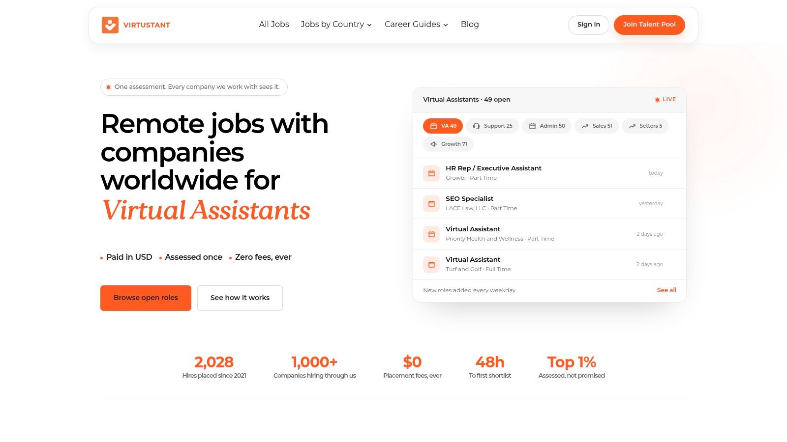 Virtustant Jobs