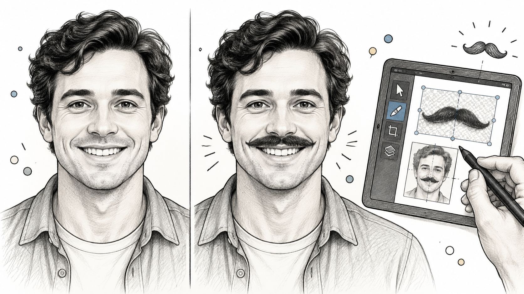 Add a Moustache to a Photo the Right Way