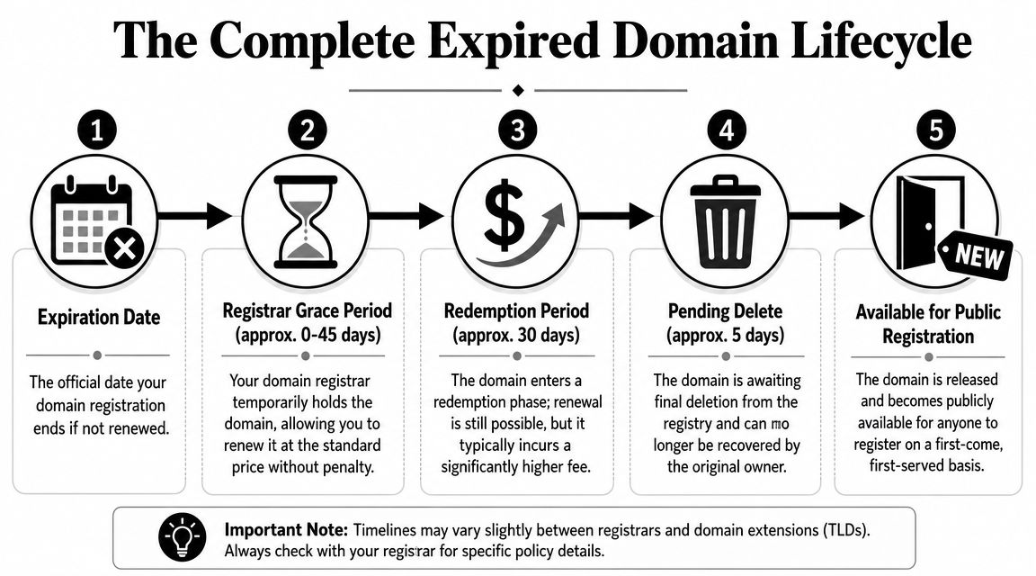Expired Domain Grace Period: An Investor's Guide for 2026