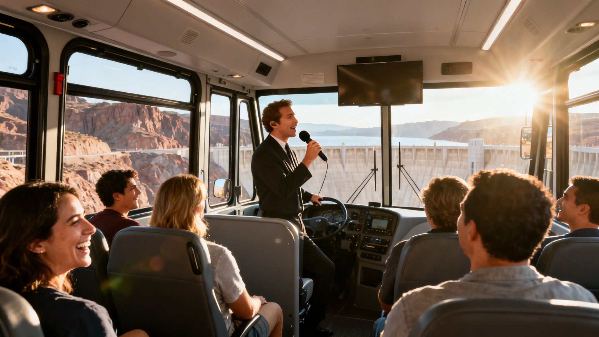 Random Bus Tour Hoover Dam Bus Tours: A Comedian-Guided Adventure - Comedy on Deck ...
