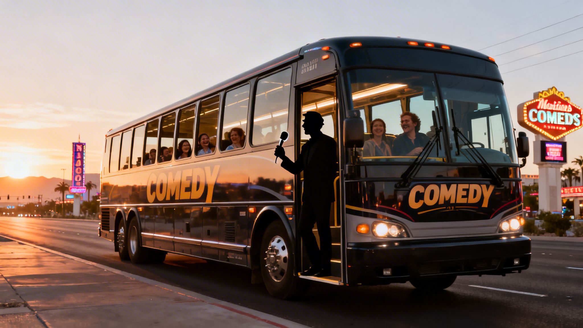 Random Bus Tour A Comedian's Guide to a Bus Tour From Vegas to Grand Canyon - Comedy on ...