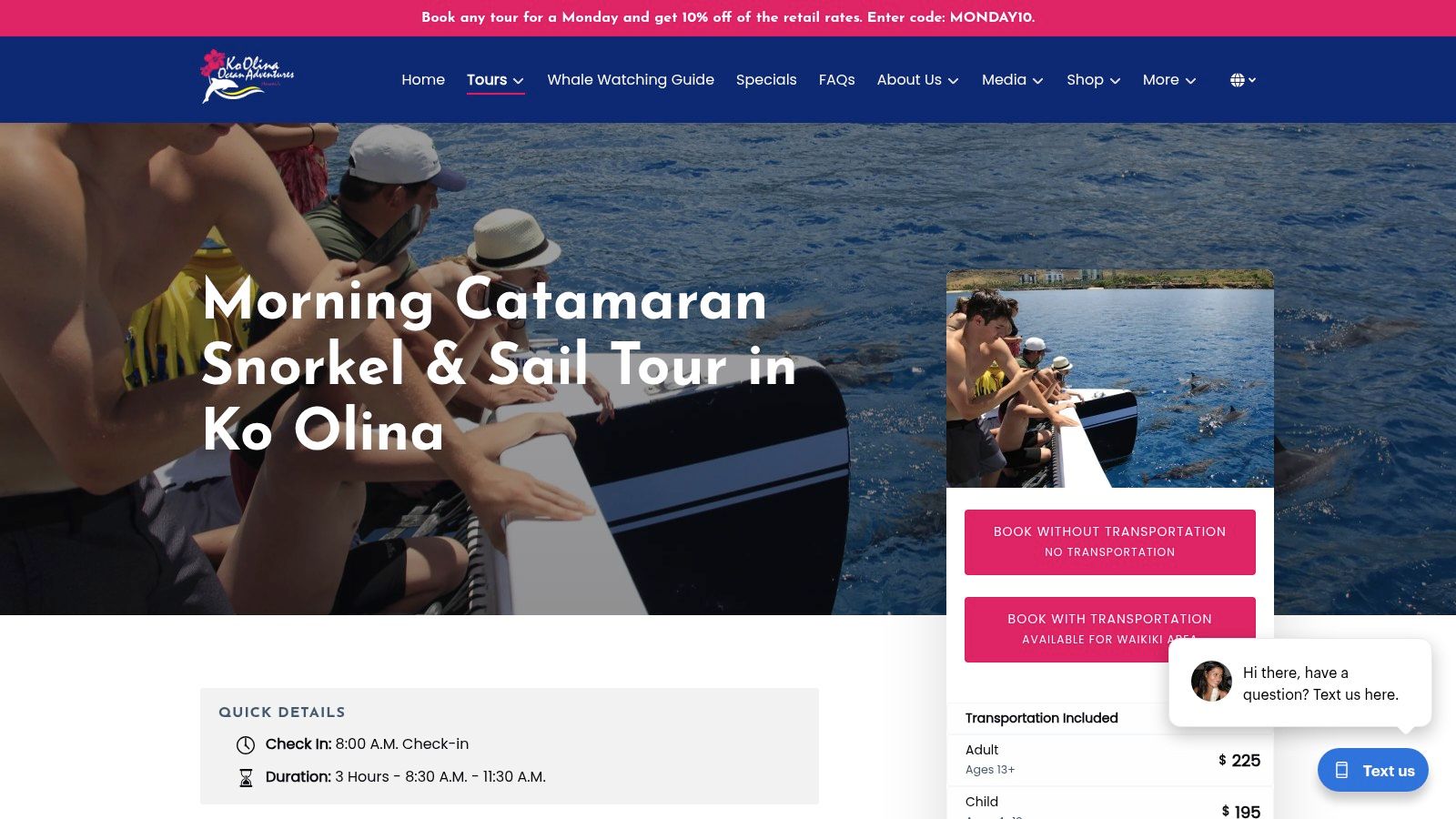 Ko Olina Ocean Adventures – Morning Catamaran Snorkel & Sail