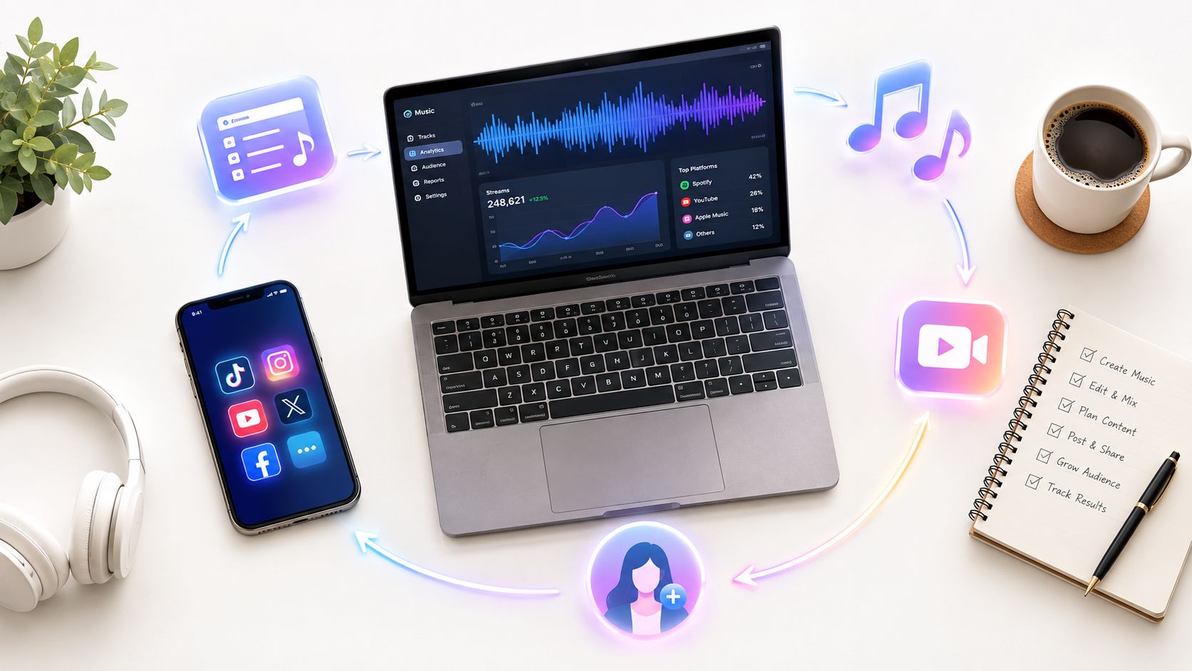 Online Music Promotion: Channels, Strategies, and Workflows