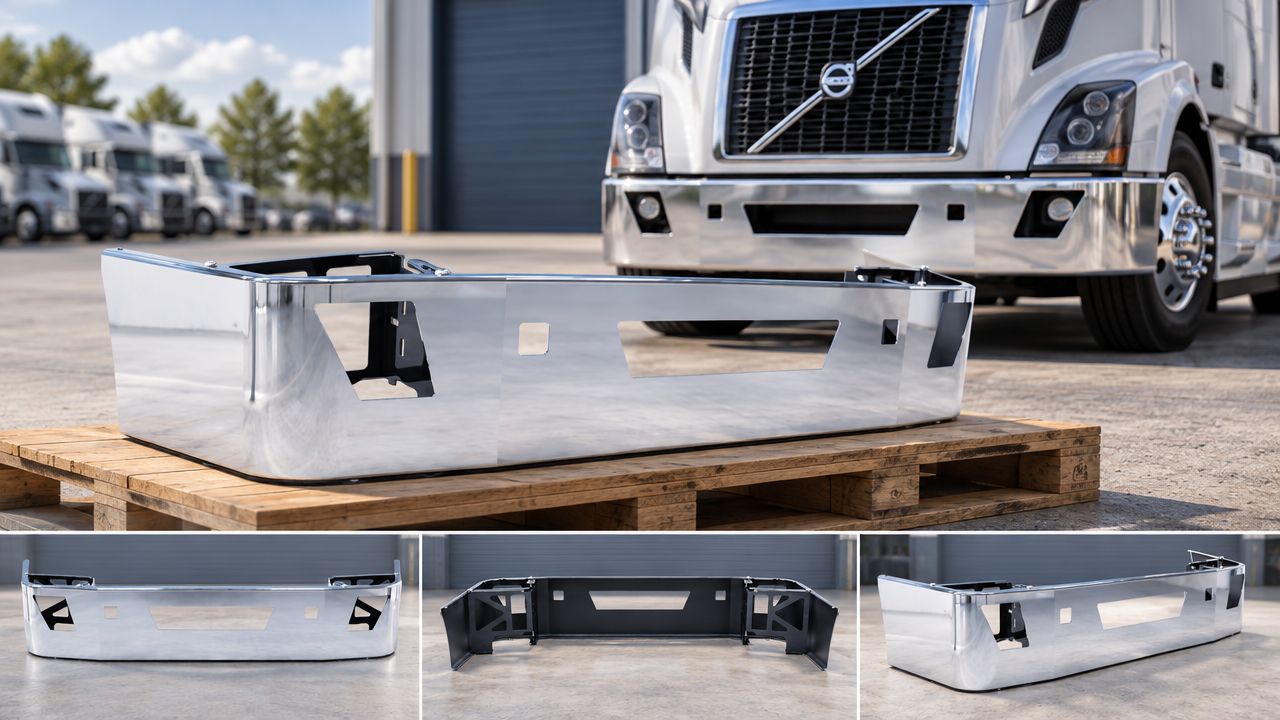 Chrome bumper for Volvo VNL (2004–2017)