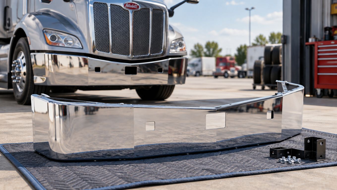 Chrome bumper for Peterbilt 579 (2012+)