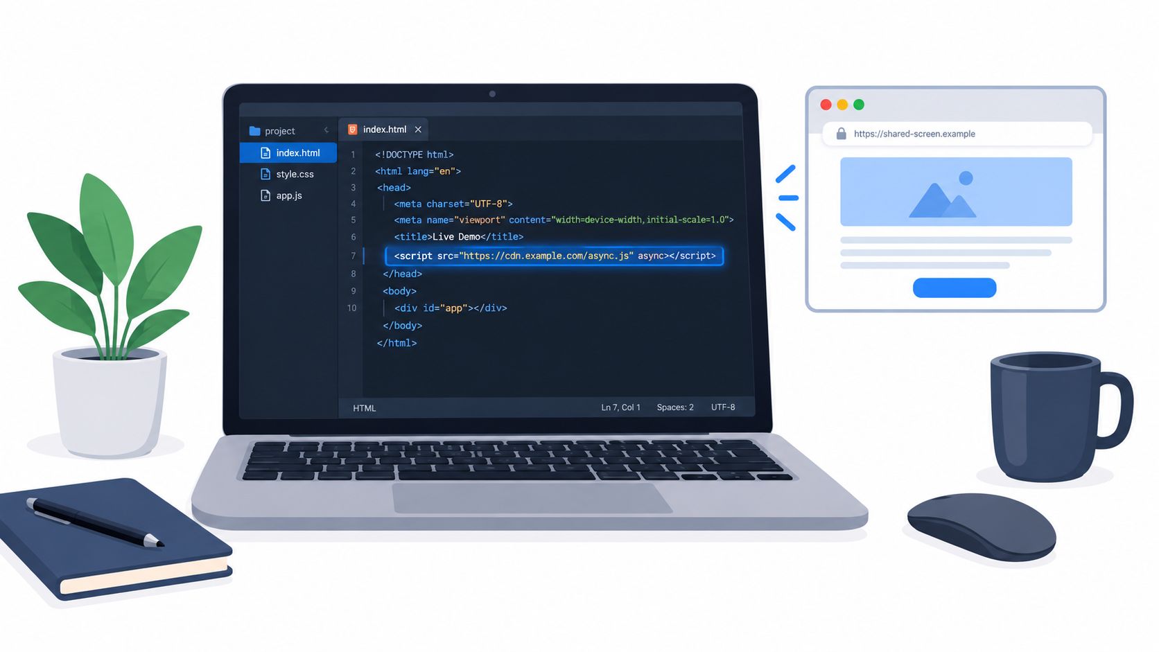 Screenshot from https://placehold.co/1200x675/png?text=Script+tag+placement+in+page+head