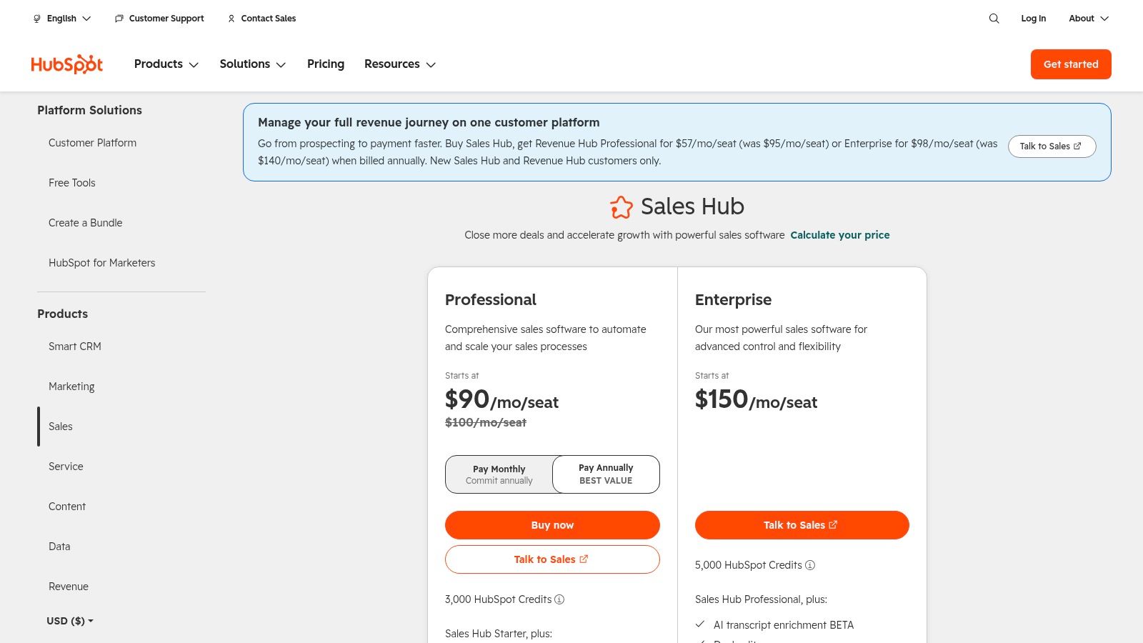HubSpot Sales Hub workflows